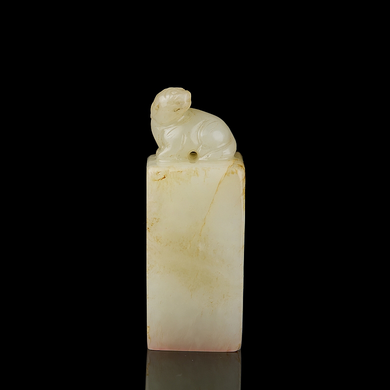 Hetian jade seal ‘Can’, Qing dynasty