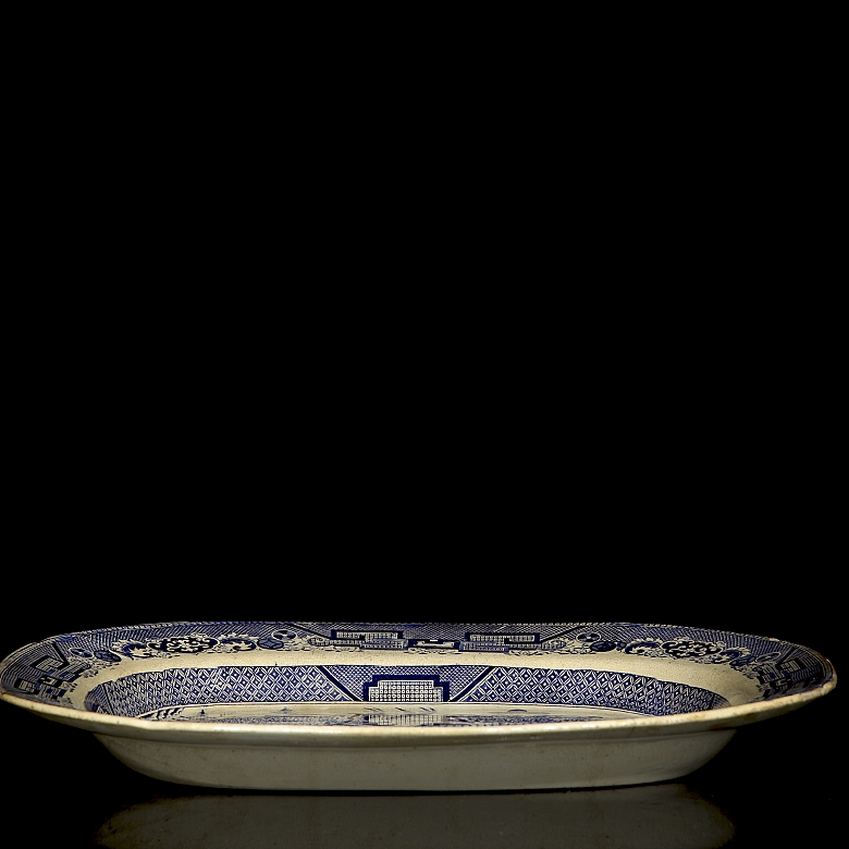 里奇韦斯“半瓷”瓷盘，19世纪 - 5