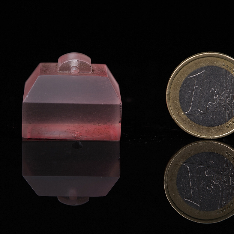 Sello de cuarzo tallado, dinastía Qing