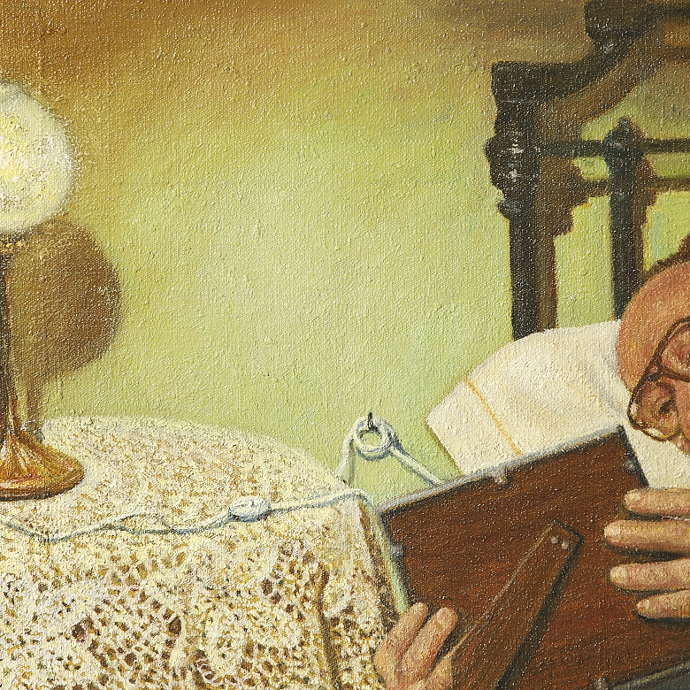 P. Simón (20th century) “Still Life with Jug and Vase,” 1971 - 1