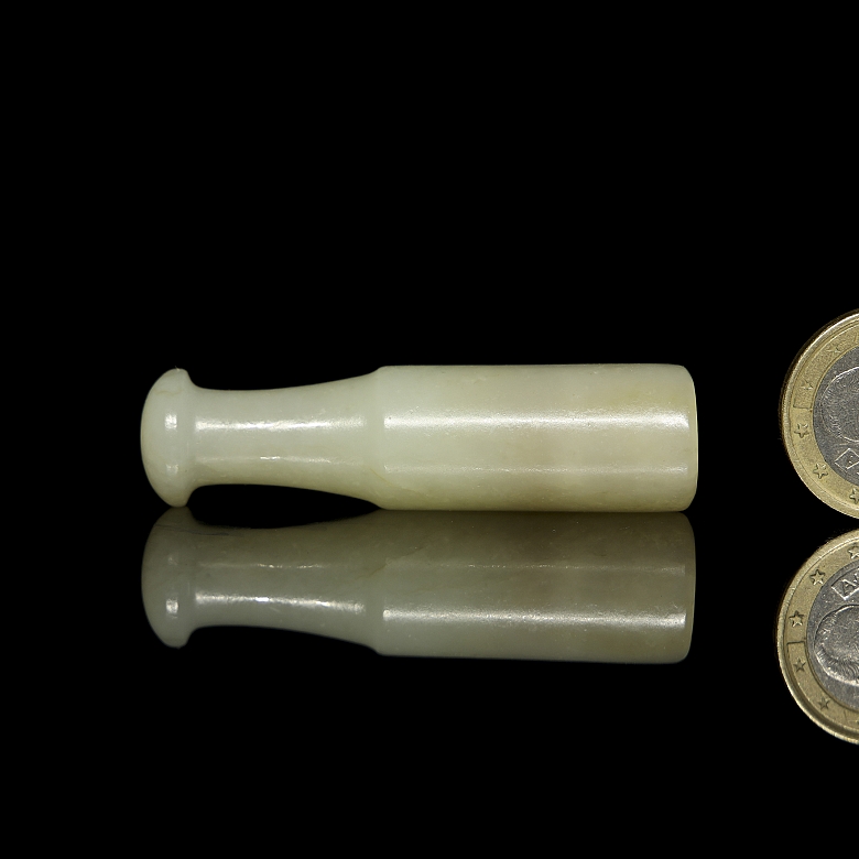 Carved jade mouthpiece, Qing dynasty - 6