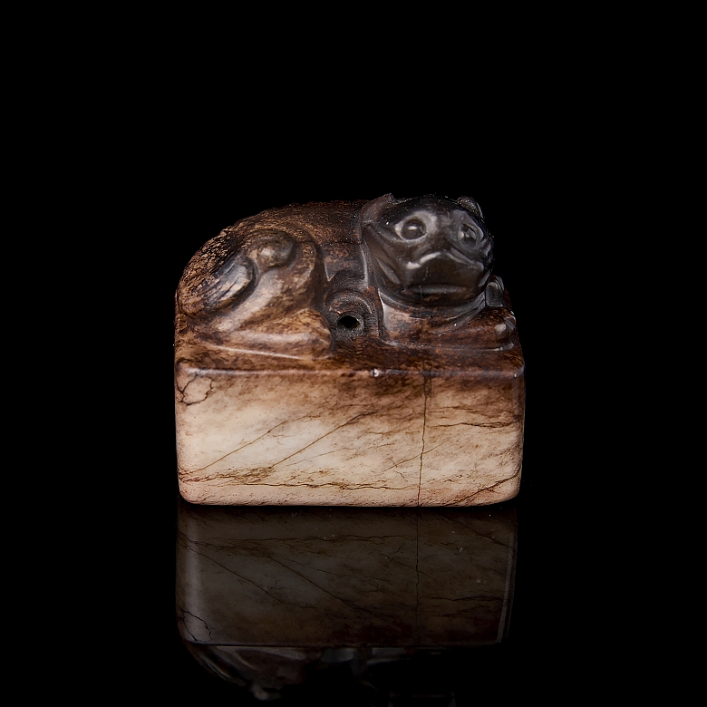 Jade seal ‘Reclining Animal’, Ming dynasty