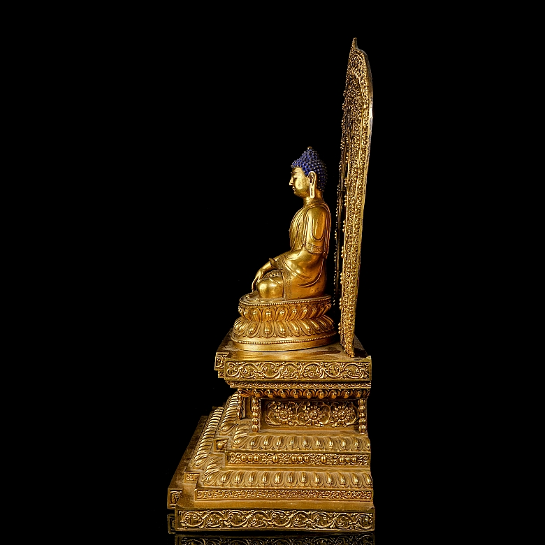 Altar de bronce dorado 