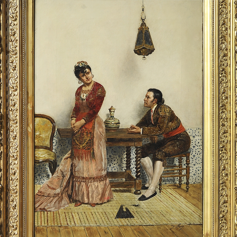 Jules Worms (1832–1914) ‘Couple Conversing’