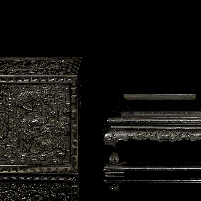 Caja para sello de madera de Zitang