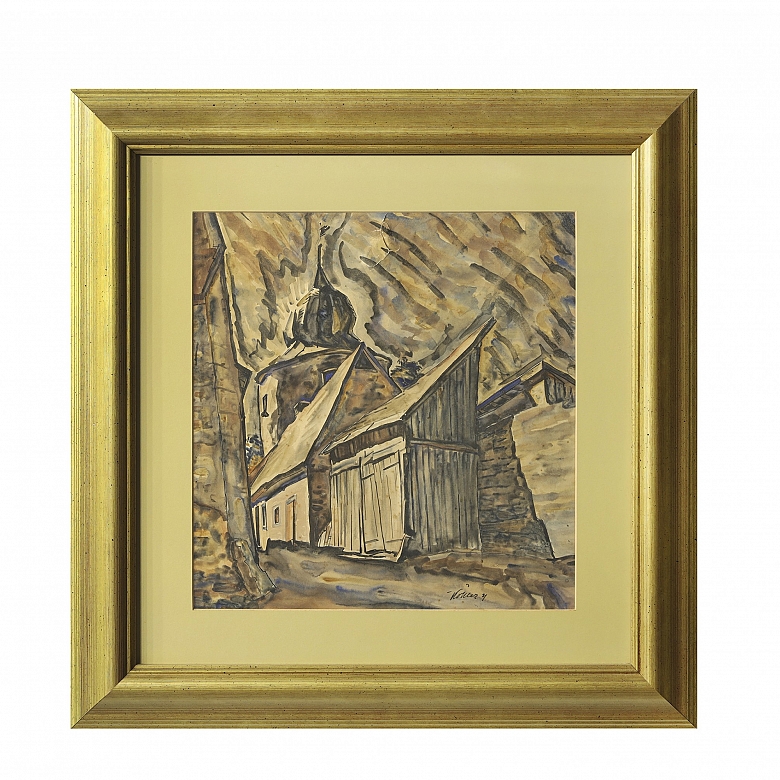 Albert Stefan Kohler (1883-1946) ‘Houses’