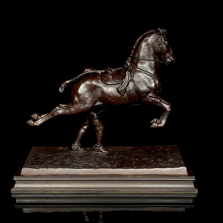 José Cuevas (20th century) ‘Equestrian dance with Andalusian horse’