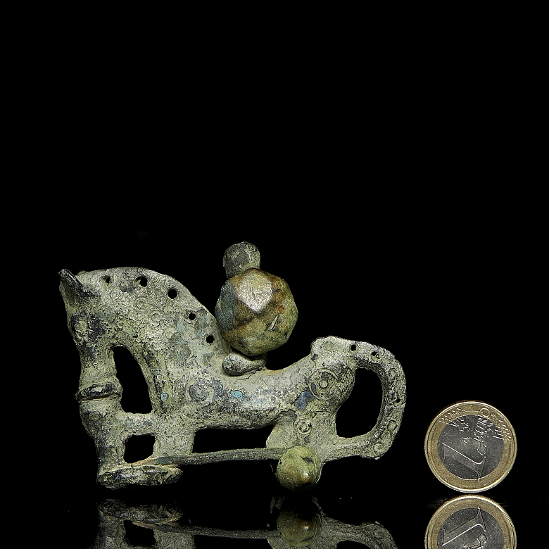 Iron Age (3rd-2nd c. BC) ‘Fibula of a horseman on horseback with shield’ - 7