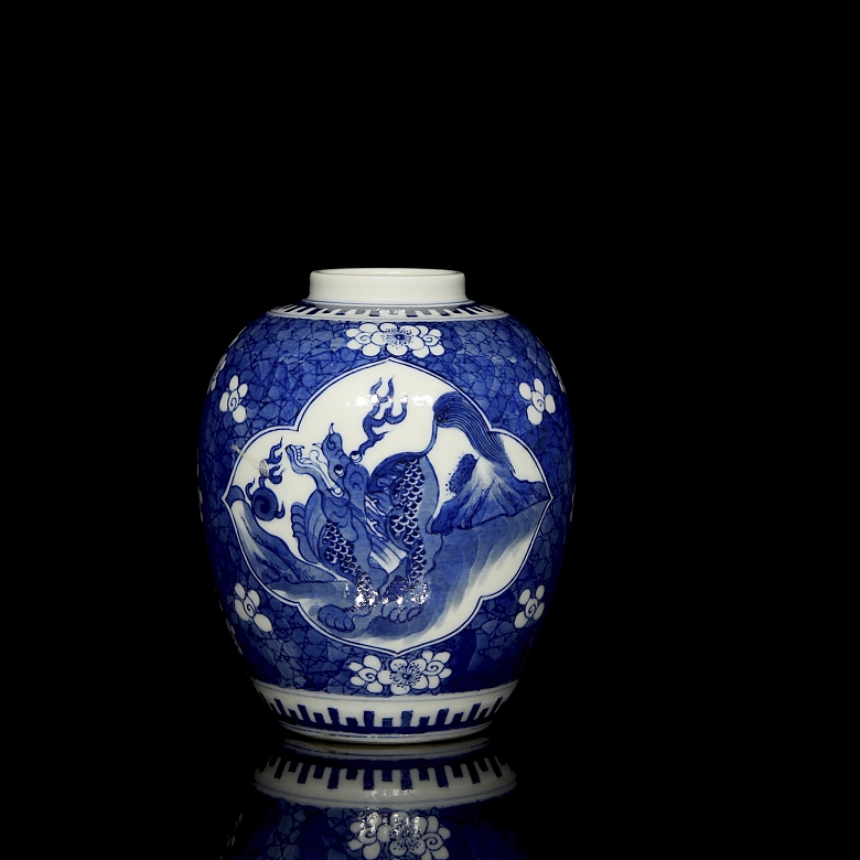 Jarrón de porcelana esmaltada 