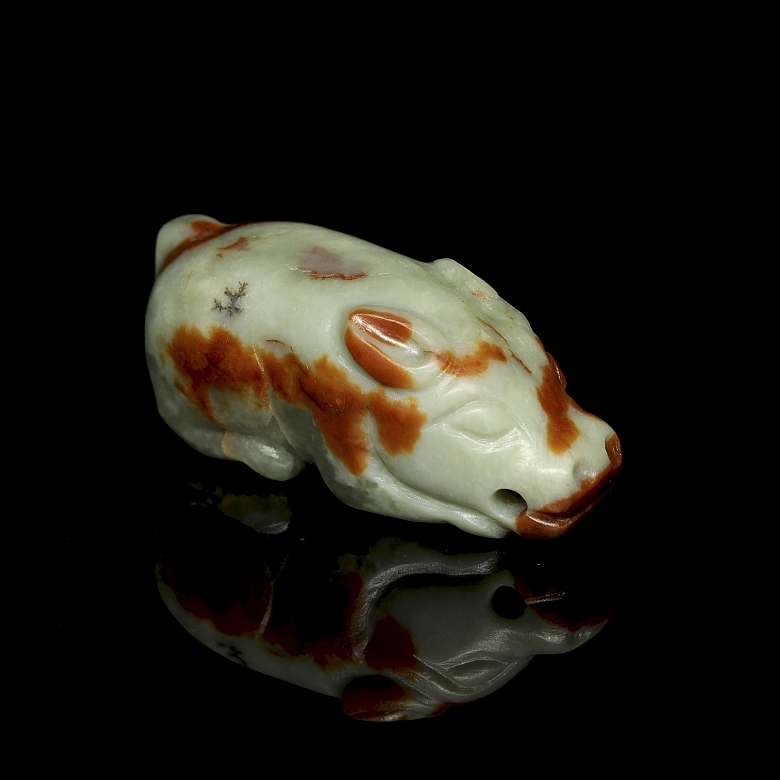 Carved jade pendant ‘Beast’, Hongshan culture