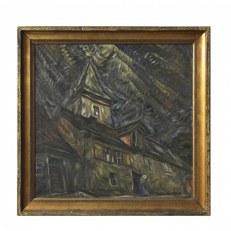 Albert Stefan Kohler (1883-1946) ‘Night Scene’, 1927