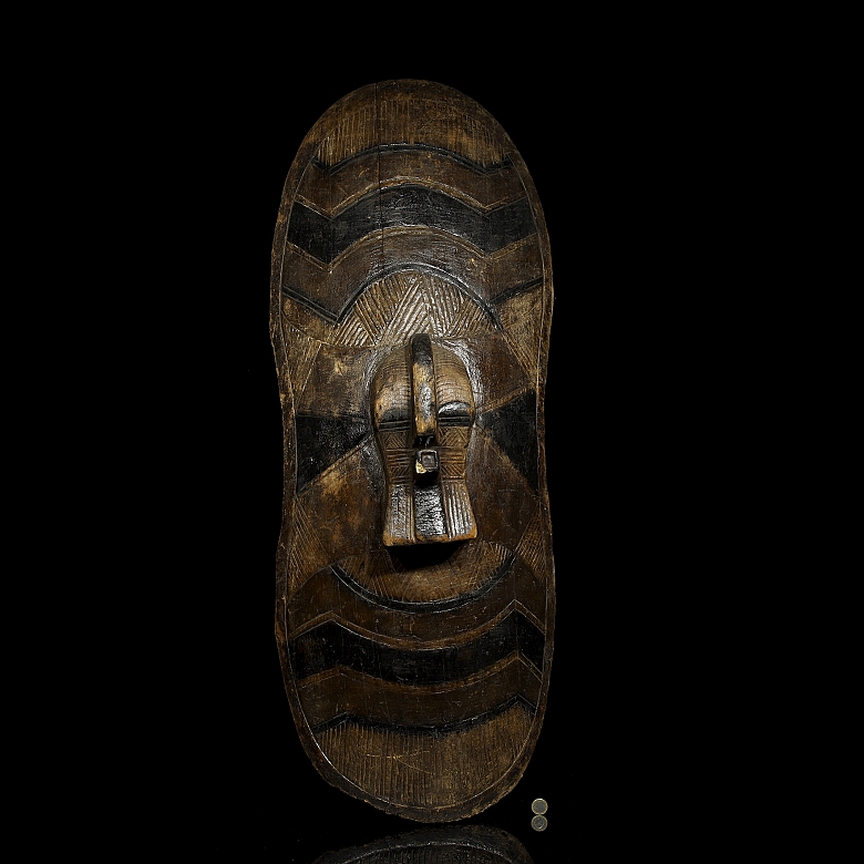 Escudo ceremonial, cultura Songye, R.D. del Congo, s.XX