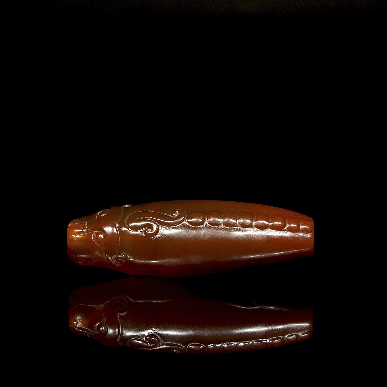 Cuenta de ágata roja 