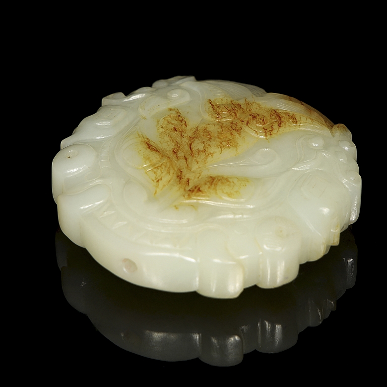 Colgante de jade blanco 