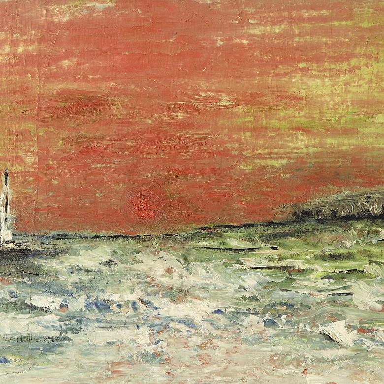 奥尔图尼奥 Ortuño （20世纪）《海上帆船》