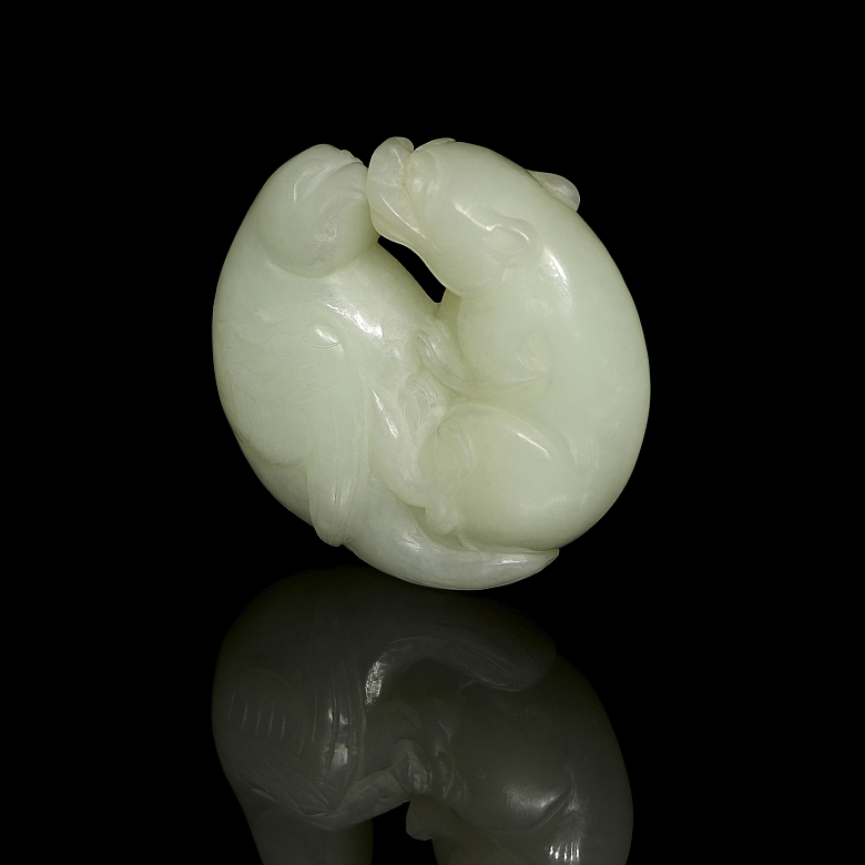 Jade pendant ‘Beasts’, Qing dynasty - 3