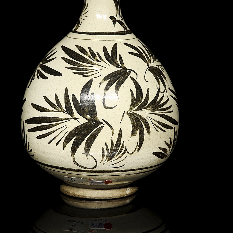 Jarrón de cerámica esmaltada 