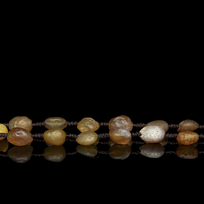 Necklace with agate beads, 20th century - 4