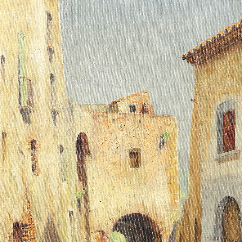 Domingo Soler Gili (1871–1951) “Road Among Facades” - 2