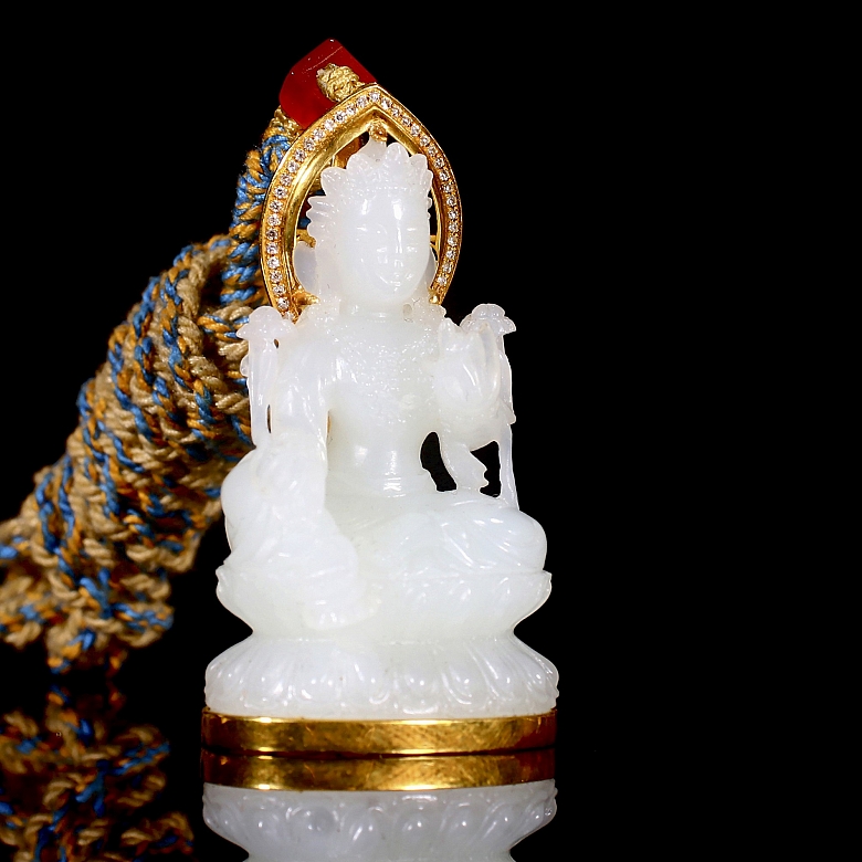 Colgante de jade de Hetian 