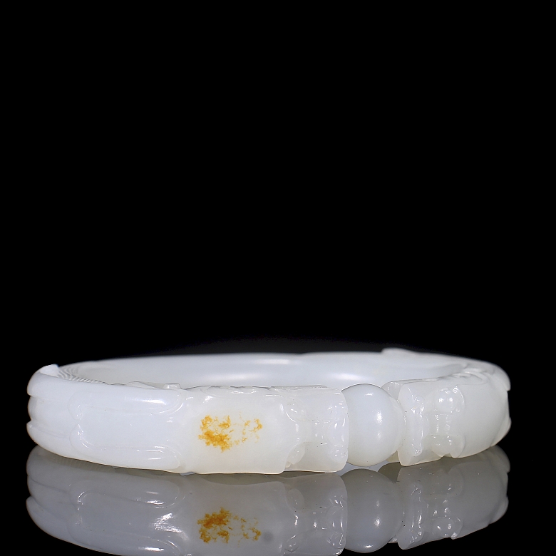 Brazalete de jade blanco 