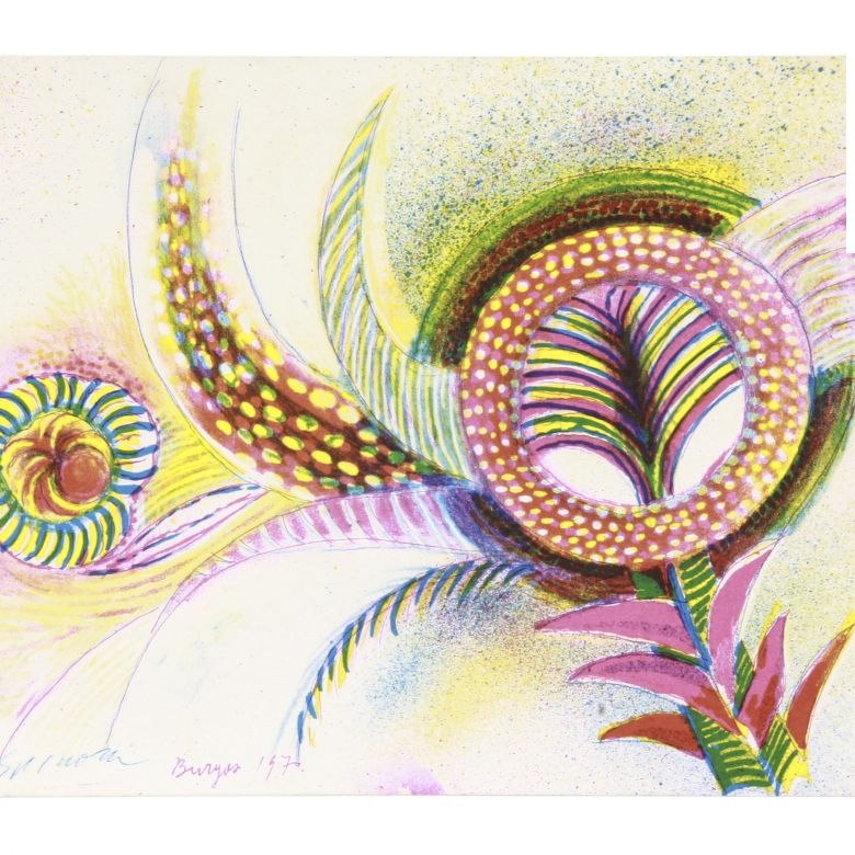 Francisco Espinoza Dueñas (1926) Tres litografías a color. - 4