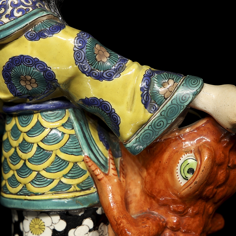Chinese porcelain scrivener “Man with crocodile” 20th century - 8