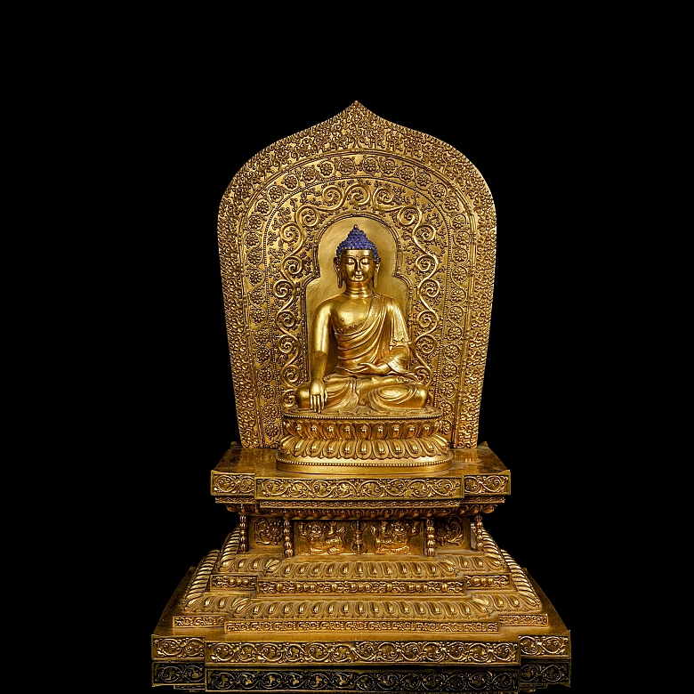 Altar de bronce dorado 