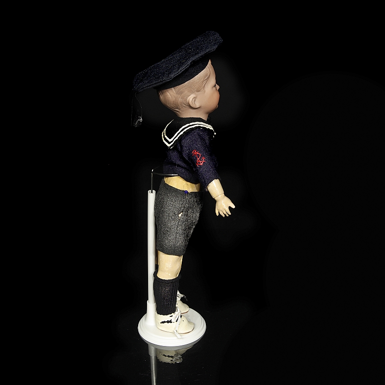 Porcelain figurine, ‘The Laughing One’, SFBJ, France, c. 1910–1920