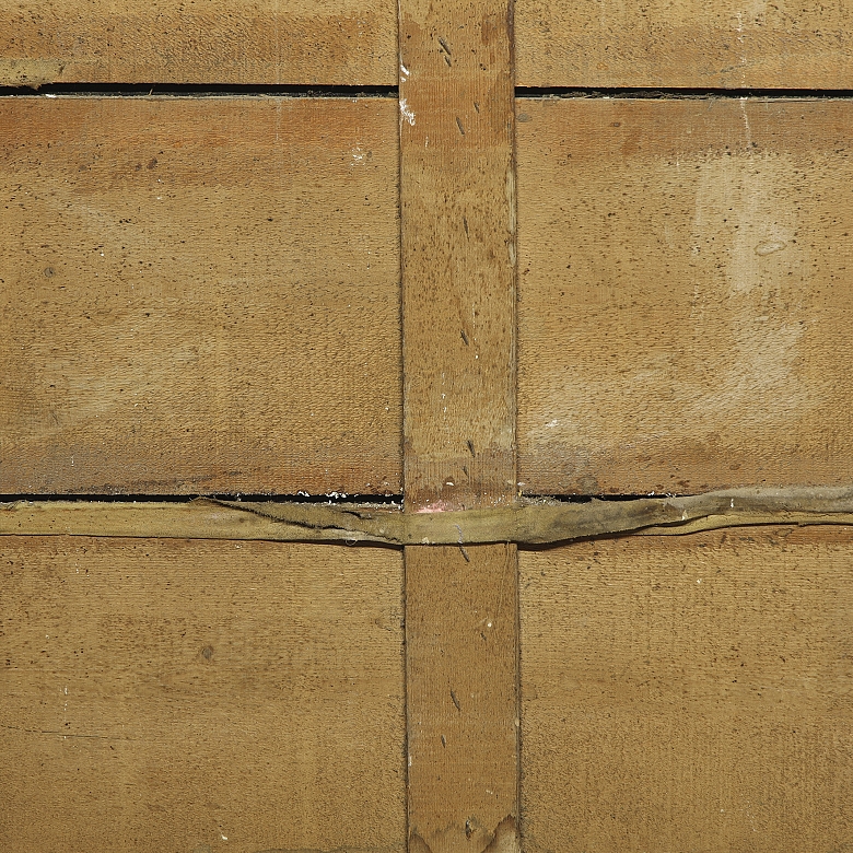 Espejo con marco dorado estilo Luis XV, s.XX