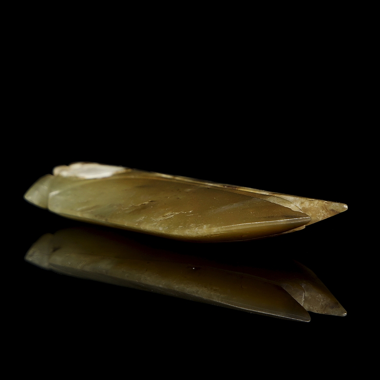 Carved jade figure ‘Insect’, Han style - 4