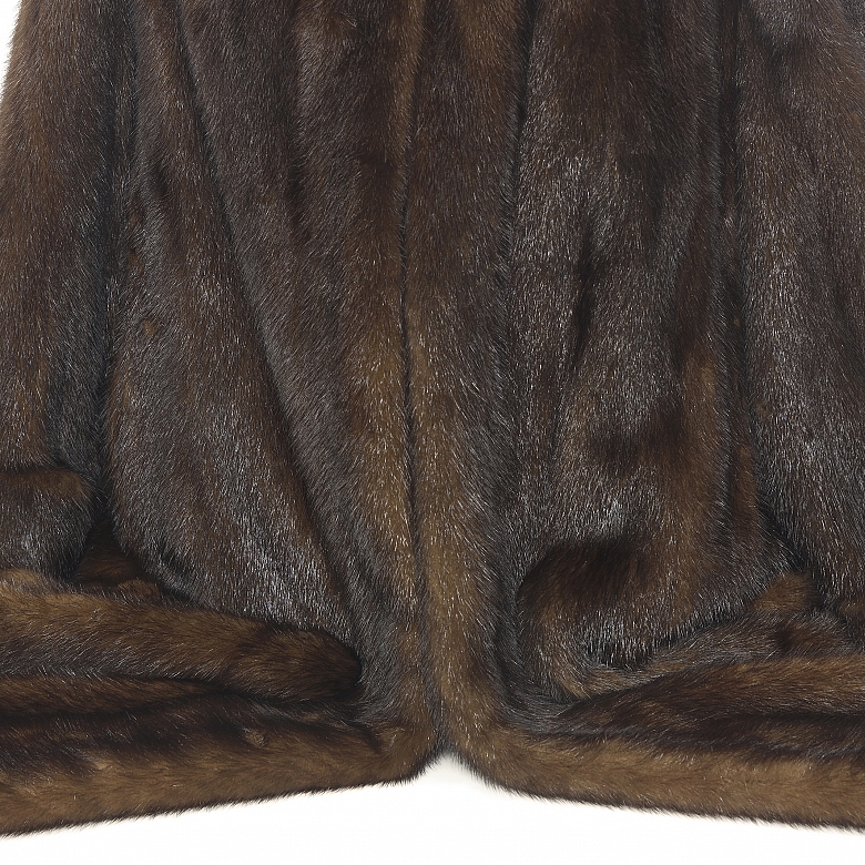Long vision fur coat