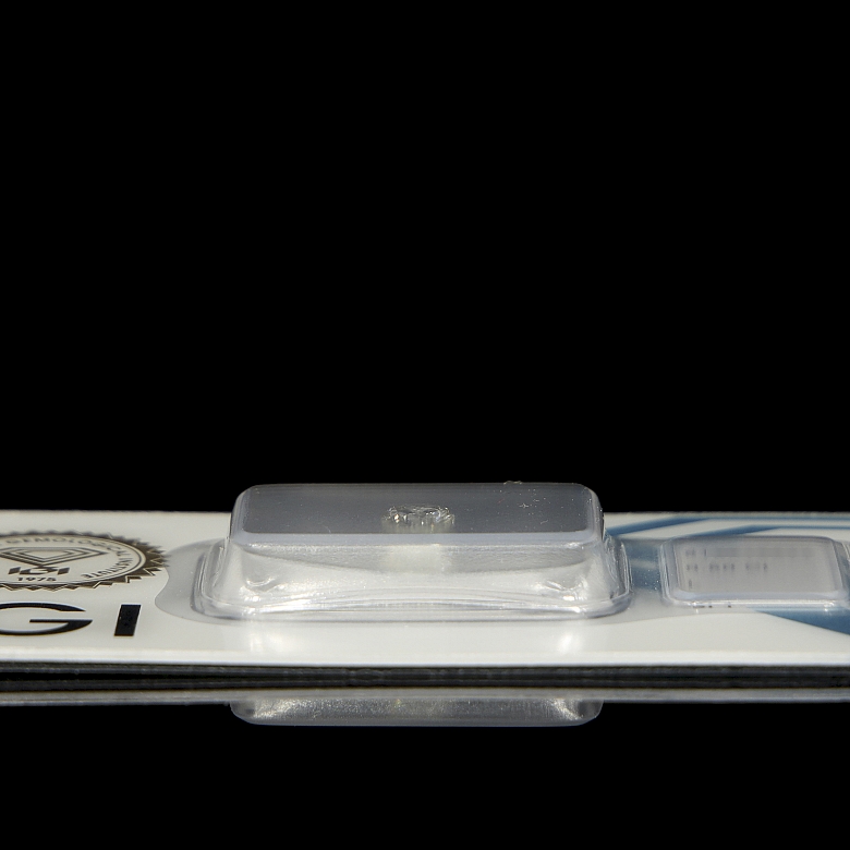 Diamante natural en talla brillante, 0.50 ct, certificado IGI