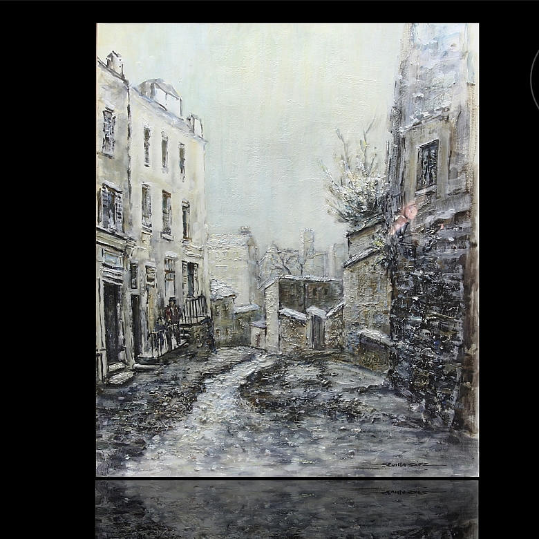 Juan Sevilla Sáez (1922) “Vista de calle”