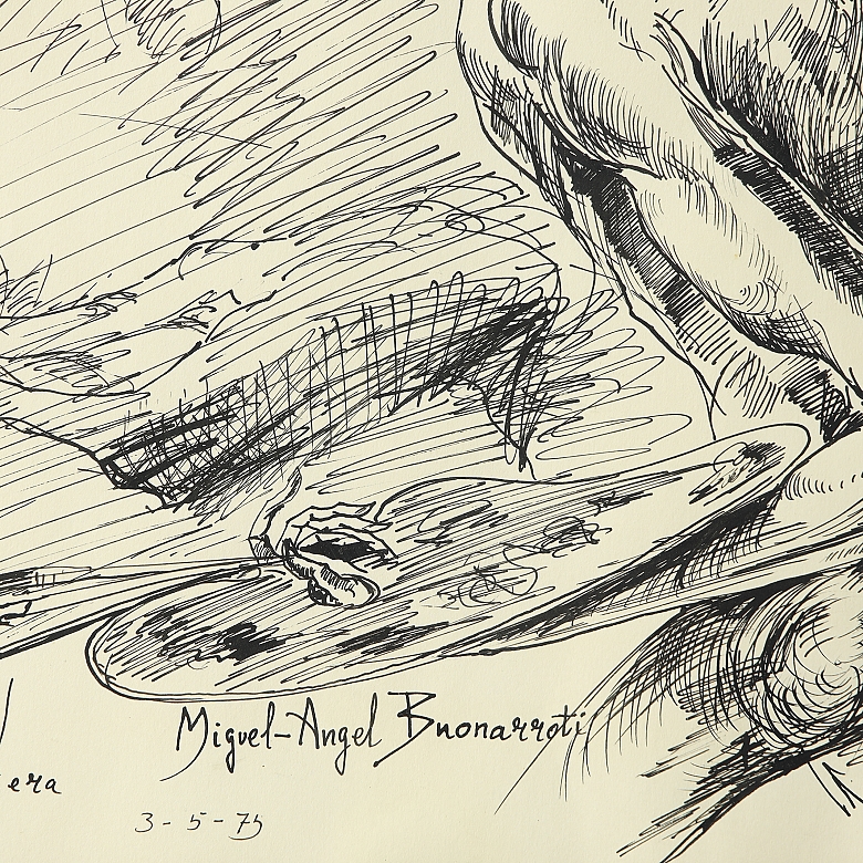Julio Viera Fleitas (1934-2023) “Miguel Ángel Buonarroti”, 1975
