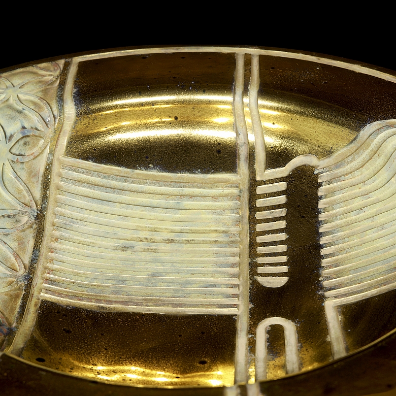 Salvatore Polizzi (1971-) ‘Glass Plate with Circles of Life’, 1995 - 1