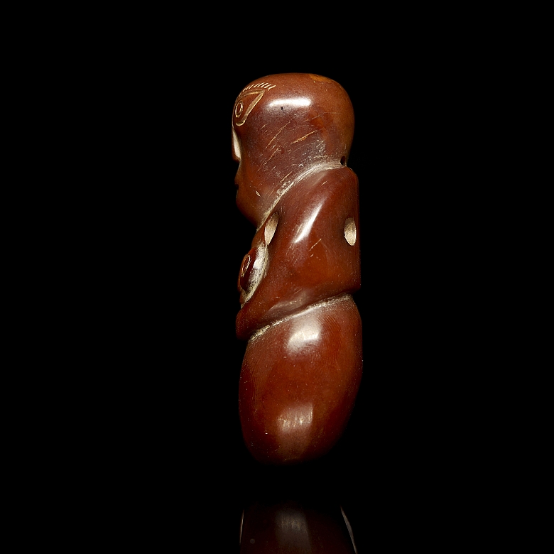 Carved jade figure ‘Monkey Man’, Liangzhu culture