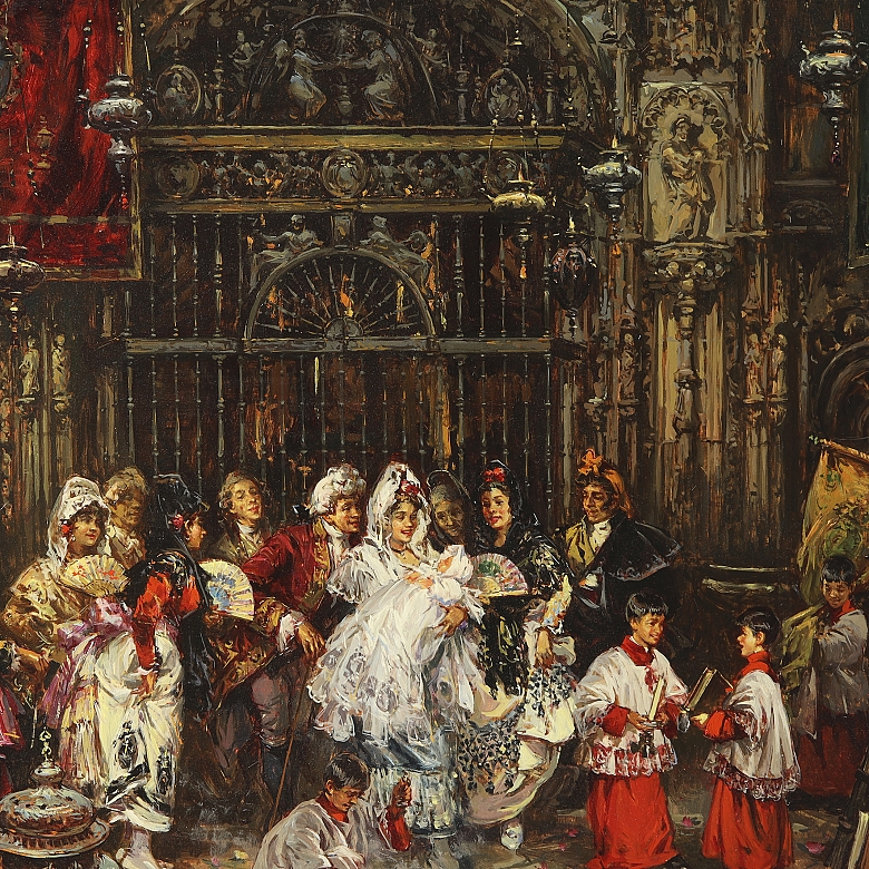 Antonio Medina Serrano (1944) ‘Baptism in Seville Cathedral’