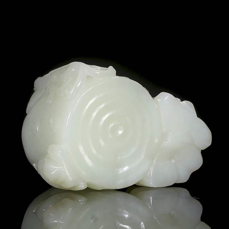Recipiente de jade blanco