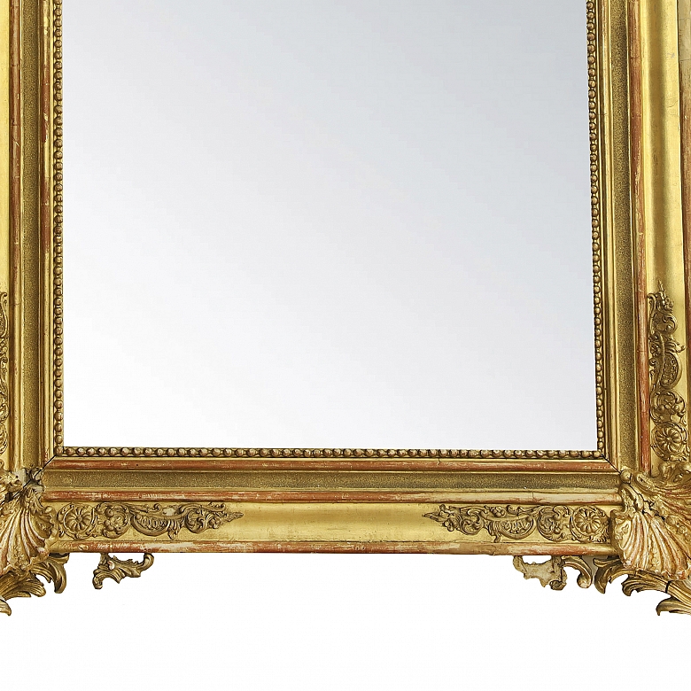 Large Louis XVI style mirror, 18th-19th century