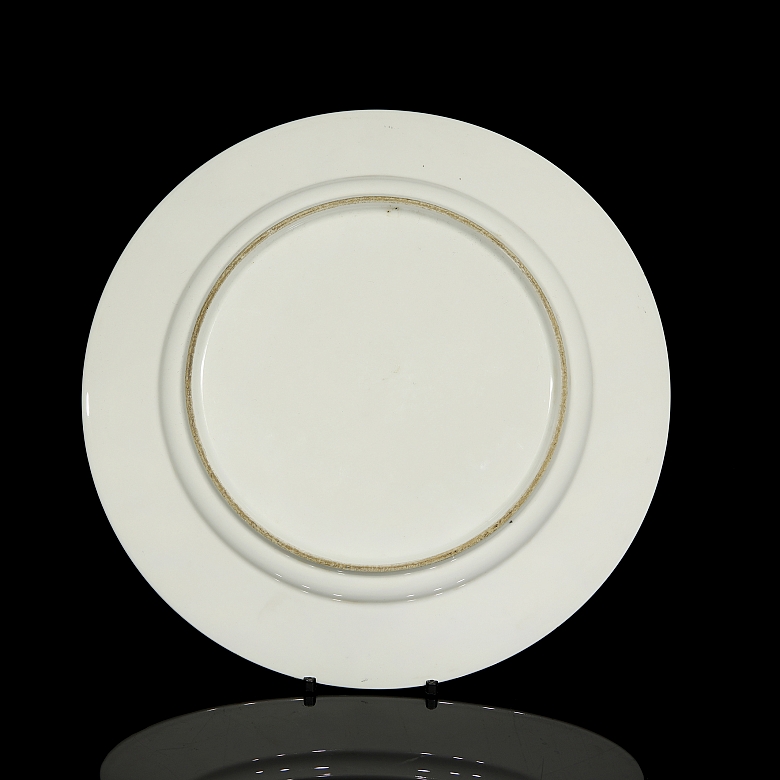 Plato de porcelana para exportación 