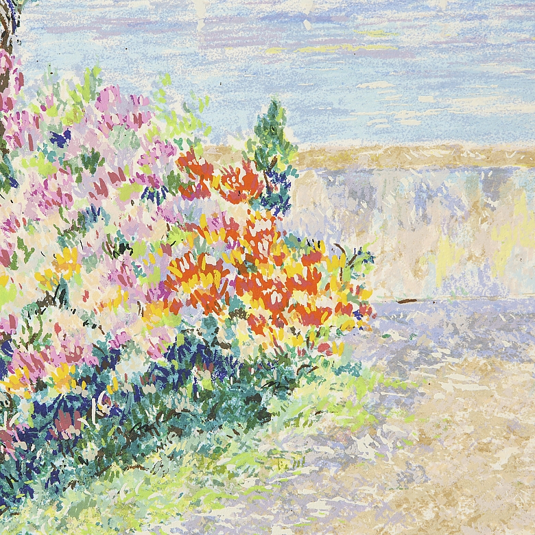 莱拉·毕沙罗 (1963)。 《法国南部》 Léila Pissarro