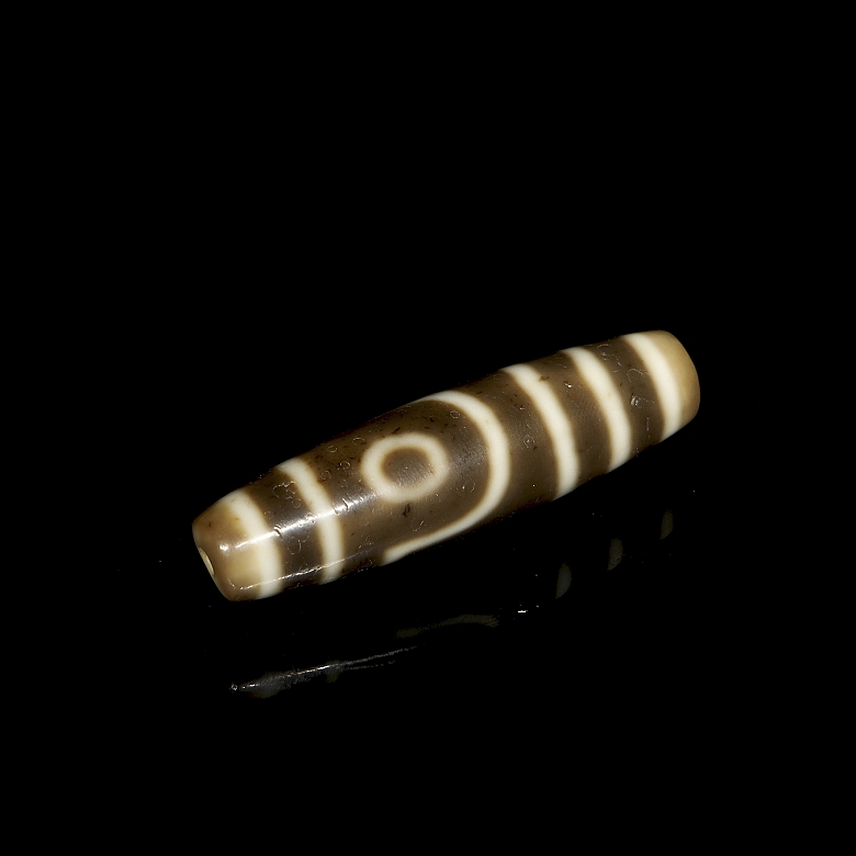 Cuenta Dizi de ágata tallada, dinastía Tang