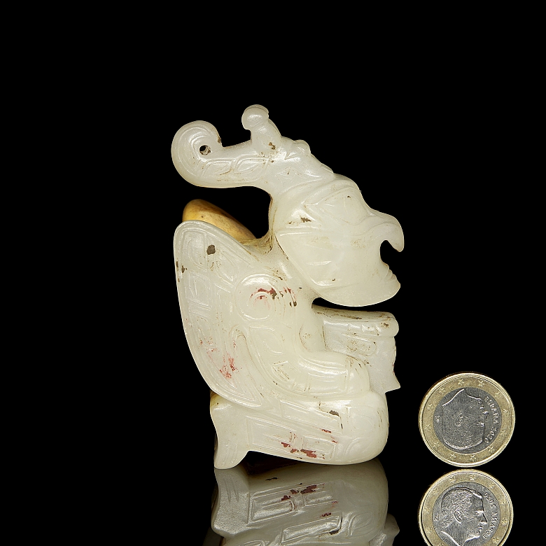 Figura de jade tallado 