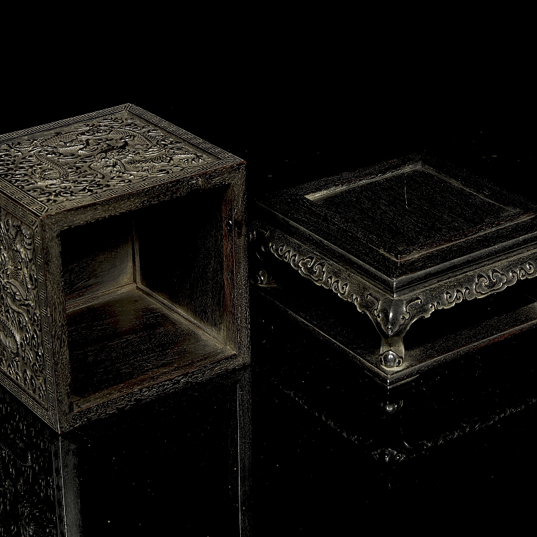 Caja para sello de madera de Zitang