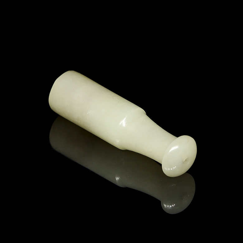 Carved jade mouthpiece, Qing dynasty - 5