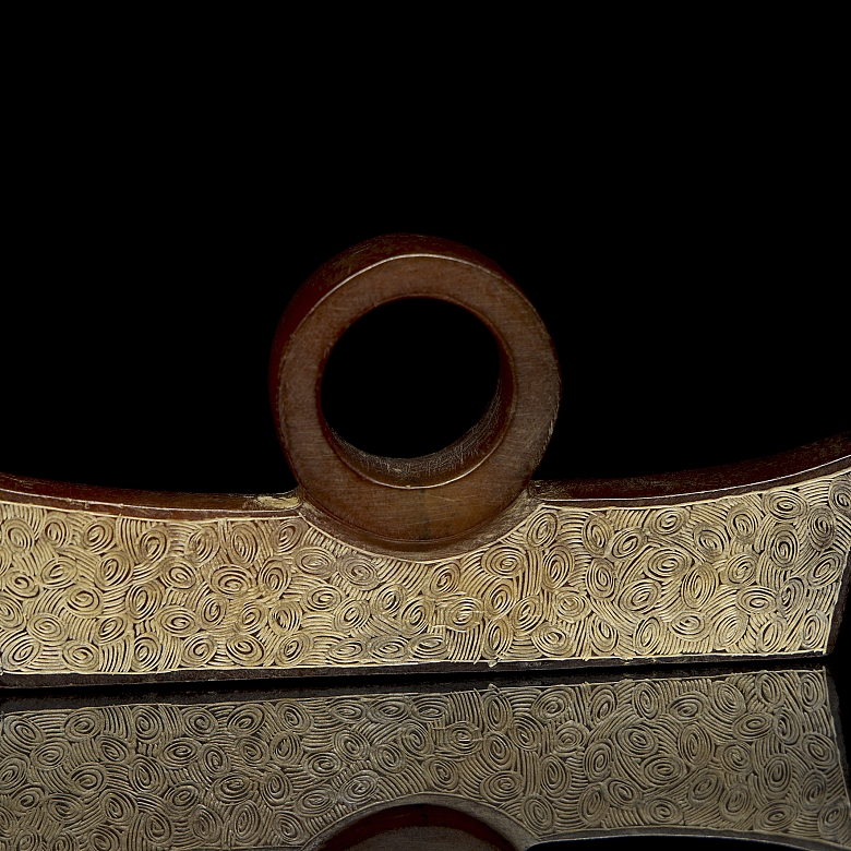 Colgante ritual de jade, cultura Liangzhu