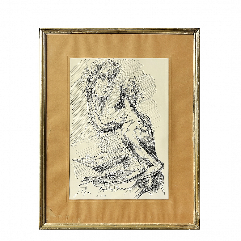 Julio Viera Fleitas (1934-2023) “Miguel Ángel Buonarroti”, 1975