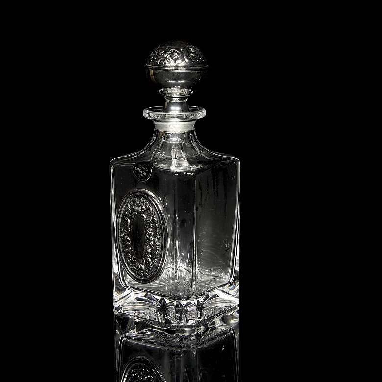 Licorera de cristal Chinelli, s.XX