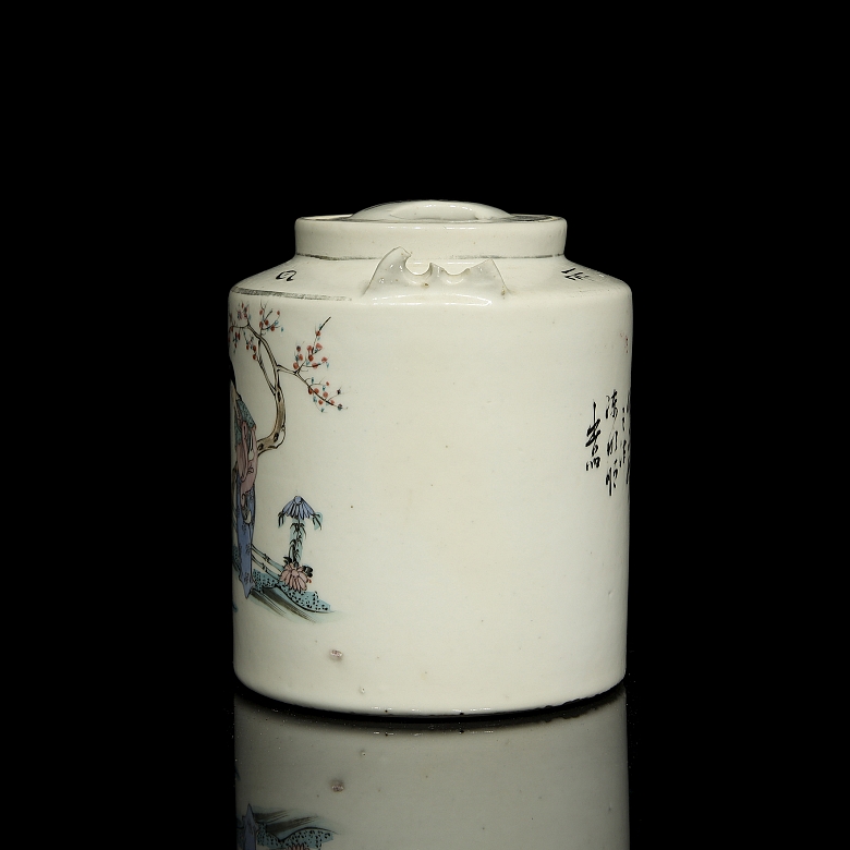 Tetera de porcelana esmaltada